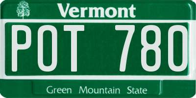 VT license plate POT780