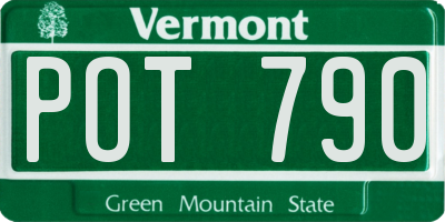 VT license plate POT790