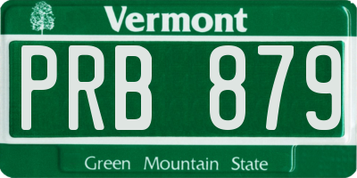 VT license plate PRB879