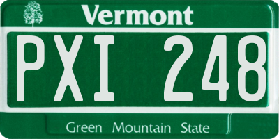 VT license plate PXI248