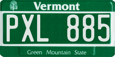 VT license plate PXL885