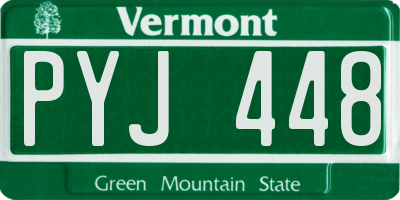 VT license plate PYJ448