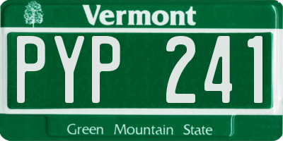 VT license plate PYP241