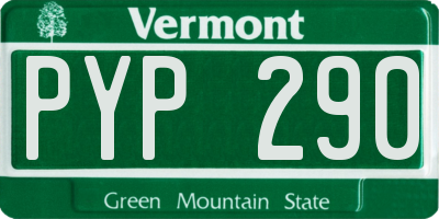 VT license plate PYP290