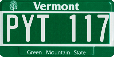 VT license plate PYT117