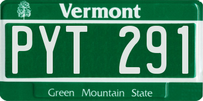 VT license plate PYT291