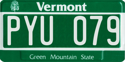 VT license plate PYU079