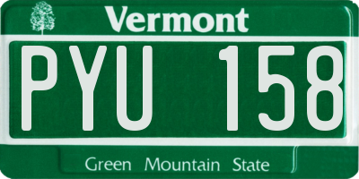 VT license plate PYU158