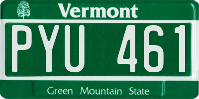 VT license plate PYU461