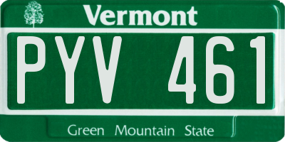 VT license plate PYV461