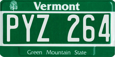 VT license plate PYZ264