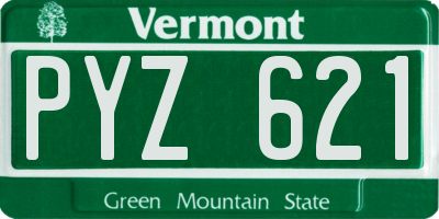 VT license plate PYZ621