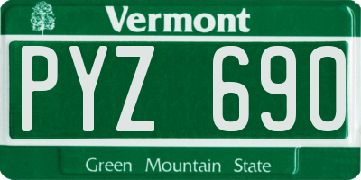 VT license plate PYZ690