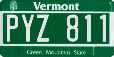 VT license plate PYZ811