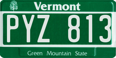 VT license plate PYZ813