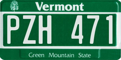 VT license plate PZH471