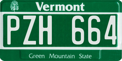 VT license plate PZH664