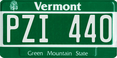 VT license plate PZI440