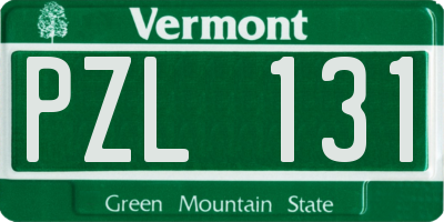 VT license plate PZL131