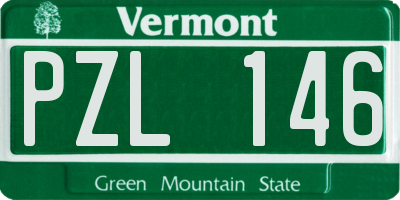 VT license plate PZL146