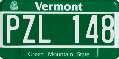 VT license plate PZL148
