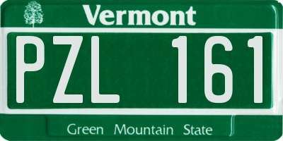 VT license plate PZL161