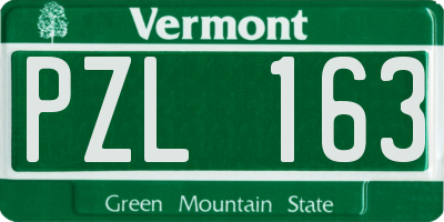 VT license plate PZL163