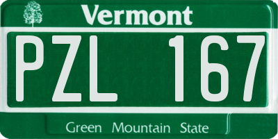 VT license plate PZL167