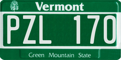 VT license plate PZL170