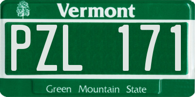 VT license plate PZL171