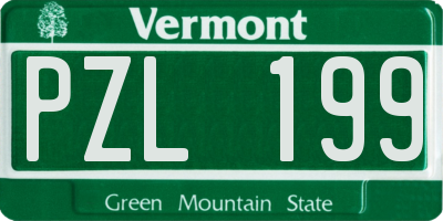 VT license plate PZL199