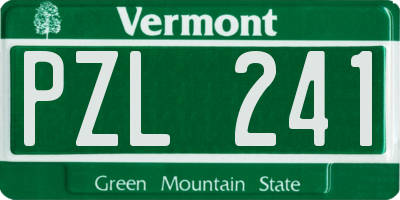 VT license plate PZL241
