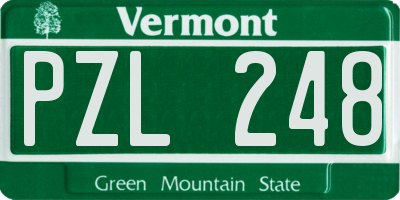 VT license plate PZL248