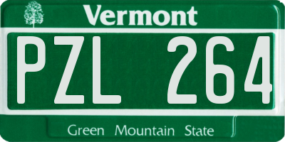 VT license plate PZL264