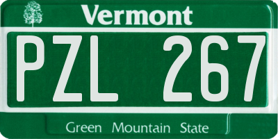 VT license plate PZL267