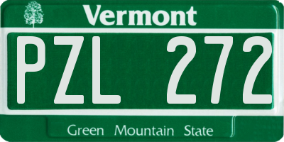 VT license plate PZL272