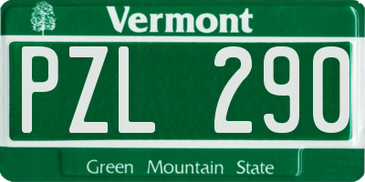 VT license plate PZL290
