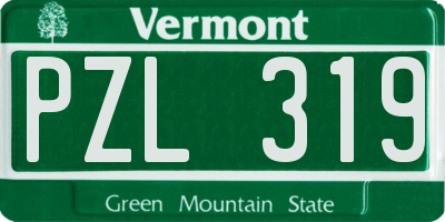 VT license plate PZL319