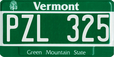 VT license plate PZL325