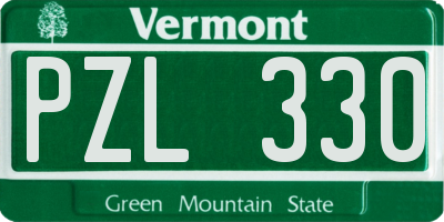 VT license plate PZL330