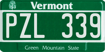 VT license plate PZL339
