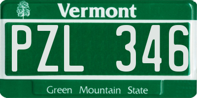 VT license plate PZL346