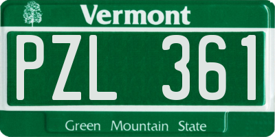 VT license plate PZL361