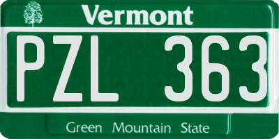 VT license plate PZL363