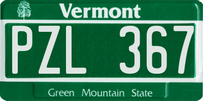 VT license plate PZL367