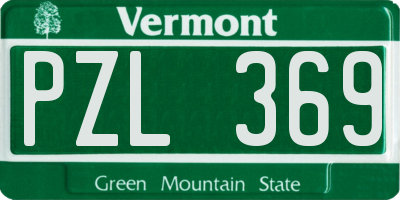 VT license plate PZL369