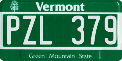 VT license plate PZL379
