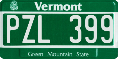 VT license plate PZL399