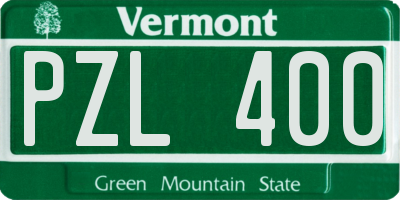 VT license plate PZL400