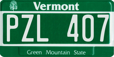 VT license plate PZL407